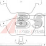 36897 A.B.S. комплект тормозных колодок
