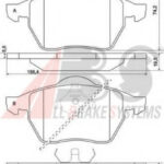 36898 A.B.S. комплект тормозных колодок
