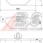 36908 A.B.S. комплект тормозных колодок