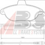 36911 A.B.S. комплект тормозных колодок