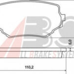 36965 A.B.S. комплект тормозных колодок