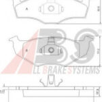 36969 A.B.S. комплект тормозных колодок