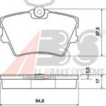 36983 A.B.S. комплект тормозных колодок