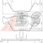 36998 A.B.S. комплект тормозных колодок