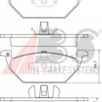 37008 A.B.S. комплект тормозных колодок