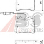 37009 A.B.S. комплект тормозных колодок