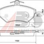 37011 A.B.S. комплект тормозных колодок