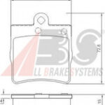 37021 A.B.S. комплект тормозных колодок