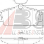 37046 A.B.S. комплект тормозных колодок