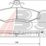 37054 A.B.S. комплект тормозных колодок