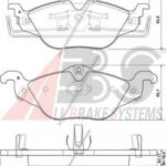 37065 A.B.S. комплект тормозных колодок
