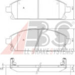 37081 A.B.S. комплект тормозных колодок
