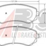 37082 A.B.S. комплект тормозных колодок