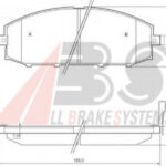 37084 A.B.S. комплект тормозных колодок