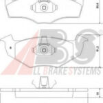 37092 A.B.S. комплект тормозных колодок
