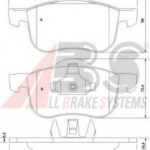 37097 A.B.S. комплект тормозных колодок