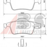 37098 A.B.S. комплект тормозных колодок