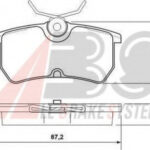 37101 A.B.S. комплект тормозных колодок