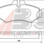 37124 A.B.S. комплект тормозных колодок