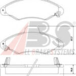 37127 A.B.S. комплект тормозных колодок