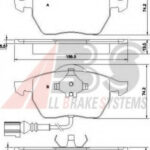 37133 A.B.S. комплект тормозных колодок
