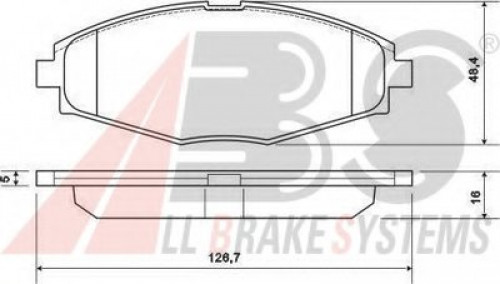 37139 A.B.S. комплект тормозных колодок 37139 A.B.S. комплект тормозных колодок