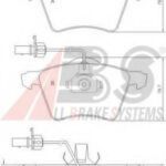 37141 A.B.S. комплект тормозных колодок