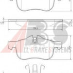 37151 A.B.S. комплект тормозных колодок