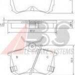 37175 A.B.S. комплект тормозных колодок