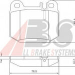 37194 A.B.S. комплект тормозных колодок