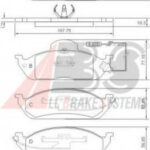 37198 A.B.S. комплект тормозных колодок