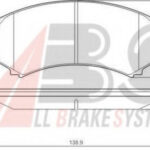 37203 A.B.S. комплект тормозных колодок
