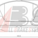 37205 A.B.S. комплект тормозных колодок