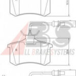 37214 A.B.S. комплект тормозных колодок