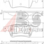 37216 A.B.S. комплект тормозных колодок