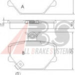 37220 A.B.S. комплект тормозных колодок