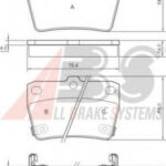 37227 A.B.S. комплект тормозных колодок