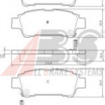 37228 A.B.S. комплект тормозных колодок