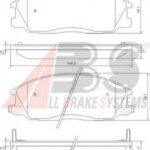 37242 A.B.S. комплект тормозных колодок