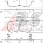 37247 A.B.S. комплект тормозных колодок