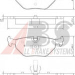 37267 A.B.S. комплект тормозных колодок
