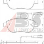 37282 A.B.S. комплект тормозных колодок