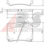 37284 A.B.S. комплект тормозных колодок