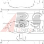 37286 A.B.S. комплект тормозных колодок