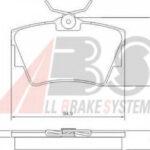 37288 A.B.S. комплект тормозных колодок