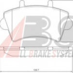 37290 A.B.S. комплект тормозных колодок