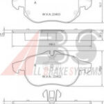 37300 A.B.S. комплект тормозных колодок