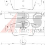37319 A.B.S. комплект тормозных колодок