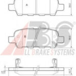37321 A.B.S. комплект тормозных колодок
