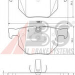 37348 A.B.S. комплект тормозных колодок
